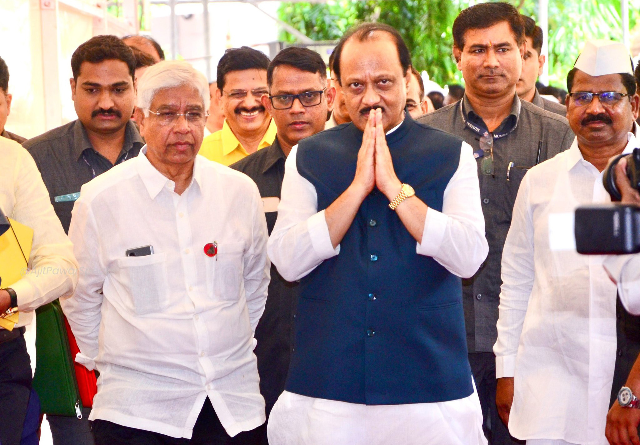 Mumbai: Ajit Pawar Arrives for Maharashtra Monsoon Session 2025