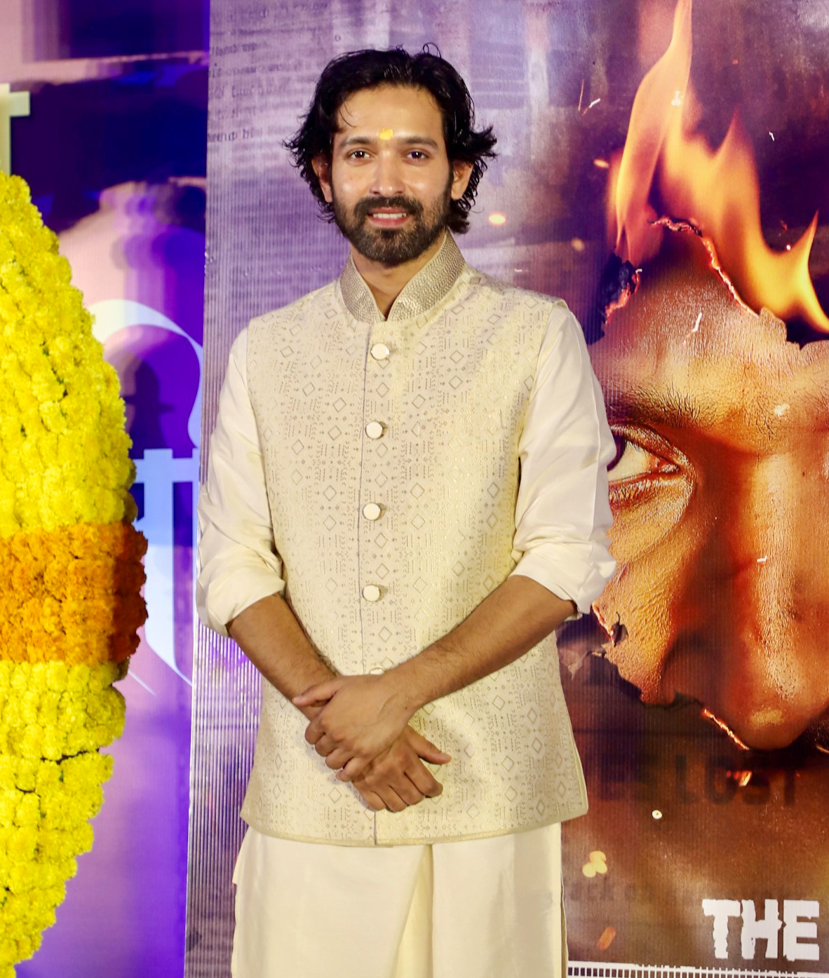 Mumbai: Actors Vikrant Massey, Riddhi Dogra, and Raashii Khanna at NSE India's headquarters promoting their upcoming film 'The Sabarmati Report'