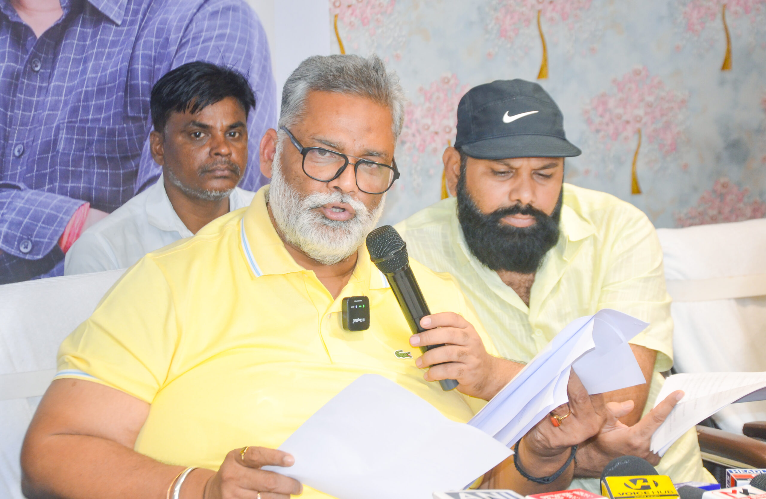 Patna: Pappu Yadav Addresses Press Conference